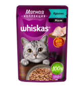 Whiskas "Мясная коллекция" кролик в желе, 75 г