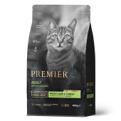 PREMIER Cat Lamb&Turkey ADULT (Свежее мясо ягненка с индейкой для кошек)