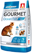Зоогурман Gourmet, сухой корм для кошек, океаническая рыба