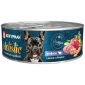 Зоогурман Holistic, консервы для собак, Ягнёнок с рисом и овощами, 100 г