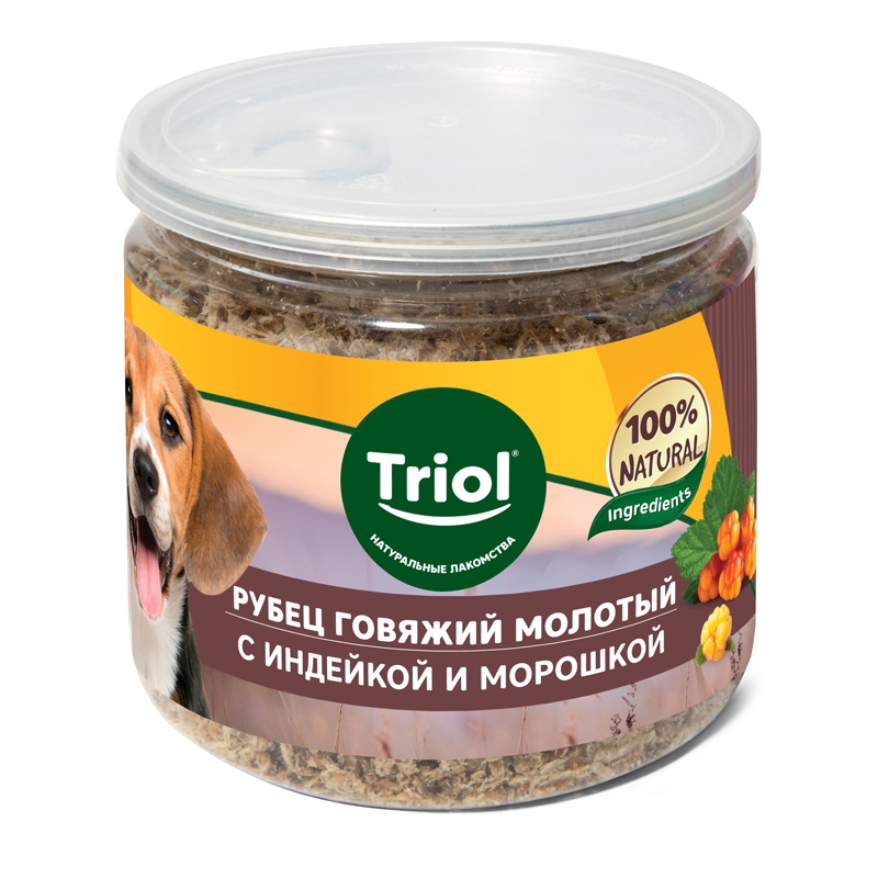 Triol Аппетитная "приправа" из говяжьего рубца с индейкой и морошкой, 100г