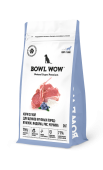 BOWL WOW Корм сухой с ягненком, индейкой, рисом и черникой для щенков крупных пород собак, 2 кг