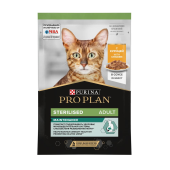 Pro Plan Sterilised Maintenance, влажный корм для стерилизованных кошек и кастрированных котов с курицей в соусе, 85 г