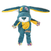 GiGwi Игрушка для собак Заяц с верёвкой и пищалкой 33см, серия PLUSH FRIENDZ