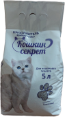 Кошкин секрет Наполнитель гигиенический комкующийся Премиум NEW 5 л