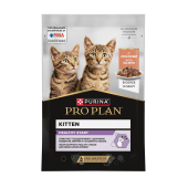 Pro Plan Junior Nutri Savour, для котят в возрасте от 6 недель до 1 года, с лосось в соусе, 85 г