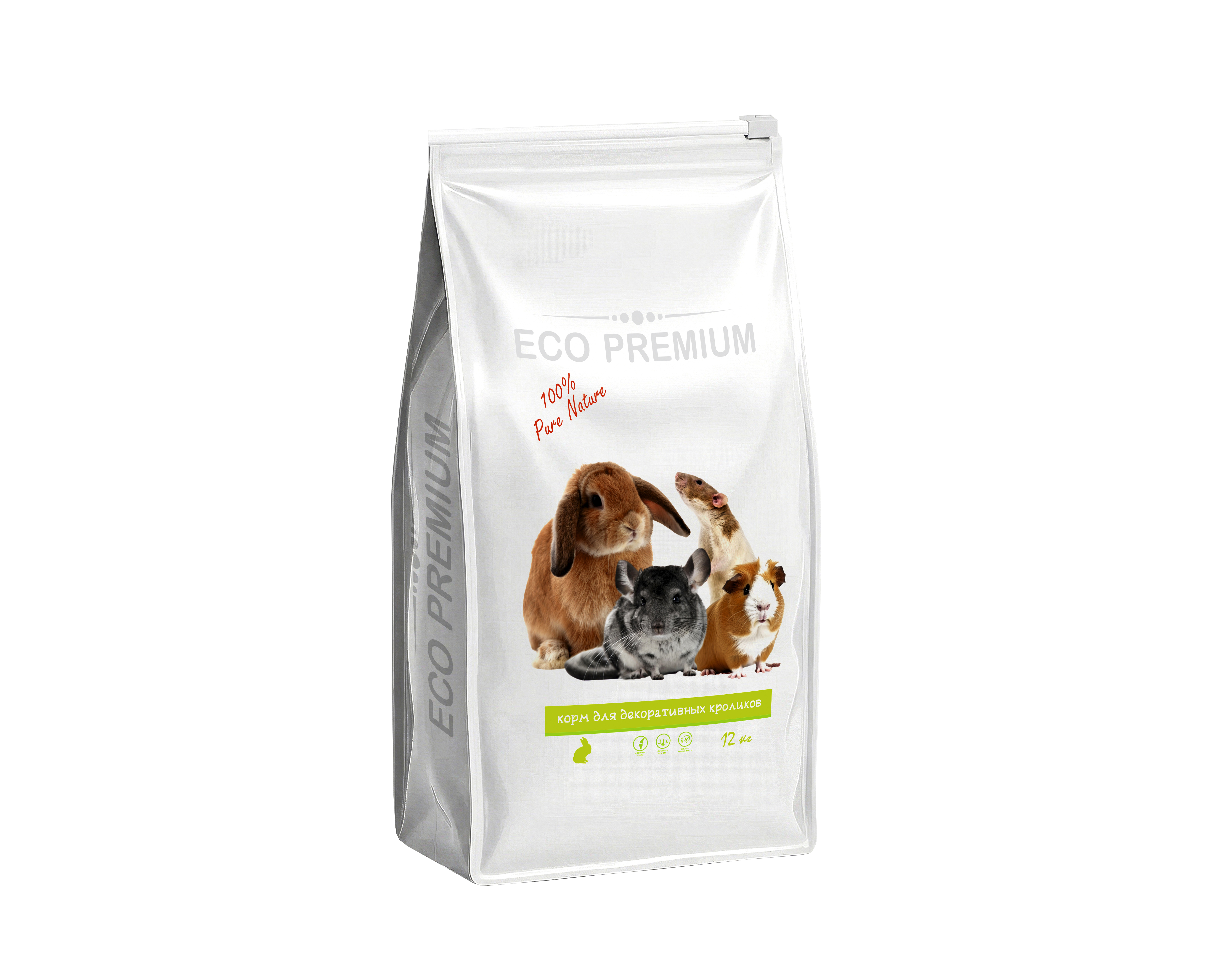 ECO Premium Корм для декоративных кроликов, 12 кг