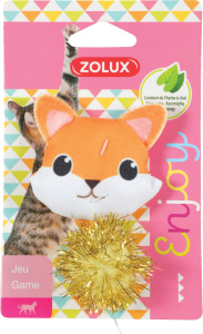Zolux Игрушка для кошек с кошачьей мятой "Хитрый лисенок", 8 см
