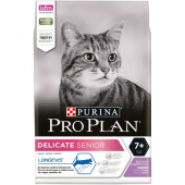 Pro Plan Delicate Senior 7+ Turkey для кошек старше 7лет с чувствительным пищеварением и привередливых к еде, с индейкой 400 г