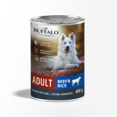 Mr.Buffalo Консервы ADULT для собак, говядина с рисом, 400 г