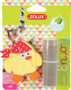 Zolux Игрушка для кошек с кошачьей мятой в комплекте "Цыпочка", 7 см