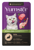 Yumster Sterilized пауч для кошек с кроликом и клюквой в соусе, 85 г