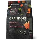 GRANDORF FRESH Dog Adult MED&MAXI Свежее филе лосося с бататом для собак средних и крупных пород