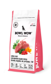 BOWL WOW Корм сухой для щенков средних пород: ягненок, индейка, рис, брусника, 150 г