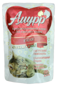 Амурр Влажный корм для кошек в соусе с ягненком, 100 г