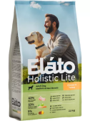Elato Holistic Lite Adult Dog Medium & Maxi Breeds Chicken & Turkey сухой корм для взрослых собак средних и крупных пород с курицей и индейкой