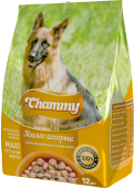 Chammy Сухой корм, для взрослых собак средних пород, мясное ассорти, 18 кг