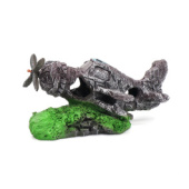 Китай Aquanimal Грот "Затонувший самолет" 17,5 × 10 × 9 см