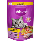 Whiskas Вкусные подушечки с нежным паштетом, с курицей и индейкой, 350 г