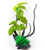 BARBUS Коряга с растениями 25 × 24 × 24 см DECOR 203