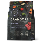GRANDORF FRESH Dog Adult MED&MAXI Свежее мясо ягненка с бататом для собак средних и крупных пород