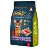 Зоогурман Holistic сухой корм для кошек, с ягненком, рисом и брусникой, 1,5 кг