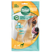 Triol Косточки жевательные узловые, 15см (уп.2шт.), серия DENTAL