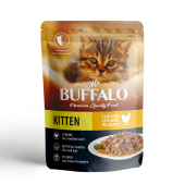 Mr.Buffalo Влажный корм KITTEN для котят цыпленок в соусе, 85 г