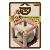 Triol Игрушка для кошек из мататаби "Куб с кошачьей мятой", 40мм, серия NATURAL