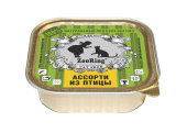ZOORING Консервы для кошек паштет, Ассорти из птицы 100 г