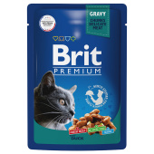 Brit Premium Пауч для взрослых кошек утка в соусе, 85 г