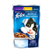 FELIX Двойной вкус Пауч для кошек Ягненок и Курица, 85 г