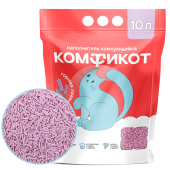 КОМФИКОТ Наполнитель тофу комкующийся горная лаванда, 10 л