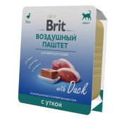 БРИТ Воздушный паштет Утка для взрослых кошек, 100 г
