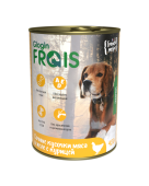 FRAIS Holistic Dog консервы для собак мясные кусочки с курицей в желе, 420 г
