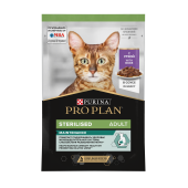 Pro Plan Sterilised Maintenance, влажный корм для взрослых стерилизованных кошек с уткой в соусе, 85 г