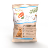 Molina Хрустящие подушечки для кошек "Со вкусом лосося", 50 г
