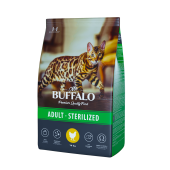 Mr.Buffalo STERILIZED Сухой корм для кошек с курицей