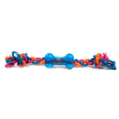 GiGwi Игрушка для собак Косточка резиновая на верёвке малая 9/26см, серия CATCH & FETCH