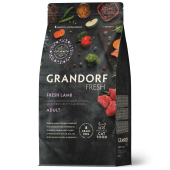 GRANDORF FRESH Cat Lamb Беззерновой корм для взрослых кошек с чувствительным пищеварением или склонных к аллергии. Свежее мясо ягненка с бататом