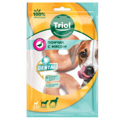 Triol Пончики жевательные с мясом утки, 7,5см (уп.2шт.), серия DENTAL