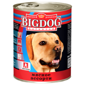 BIG DOG Консервы для собак, мясное ассорти, 850 г