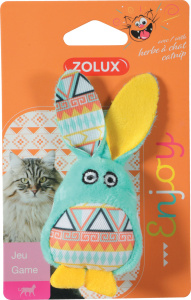 Zolux Игрушка для кошек с кошачьей мятой "Кролик из капусты", бирюзовый