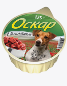 Оскар Консервы мясные для собак с Телятиной 125 г