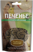 Деревенские лакомства Печенье с уткой и яблоками, 100 г