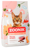 ZOONIK сухой корм для котят Мясное ассорти, 