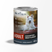 Mr.Buffalo Консервы ADULT для собак, мясное ассорти с говядиной, 400 г