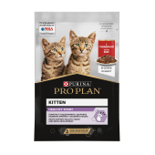 Pro Plan Junior Nutri Savour, для котят в возрасте от 6 недель до 1 года, с говядиной в соусе, 85 г