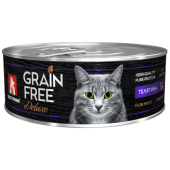 Зоогурман Grain Free, консервы для кошек, Телятина, 100 г