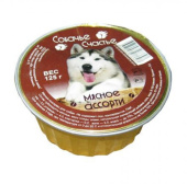 Собачье счастье Консервы для собак Мясное ассорти 125 г